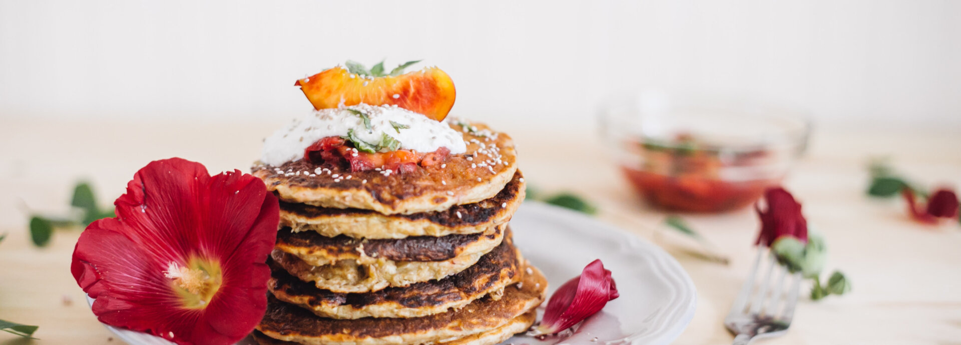 Vegan havermout pannenkoekjes met banaan